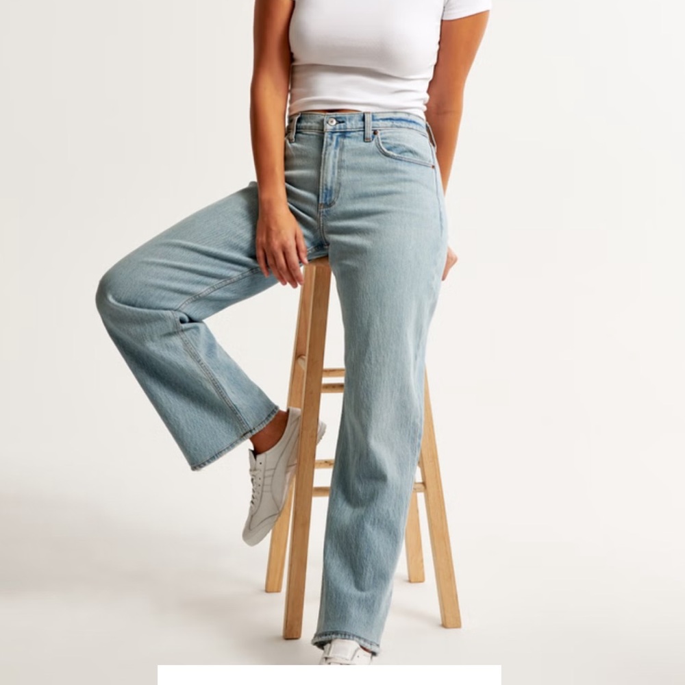 Abercrombie & Fitch The 90’s Baggy Vintage Denim Curve Love Low Rise Baggy Jean